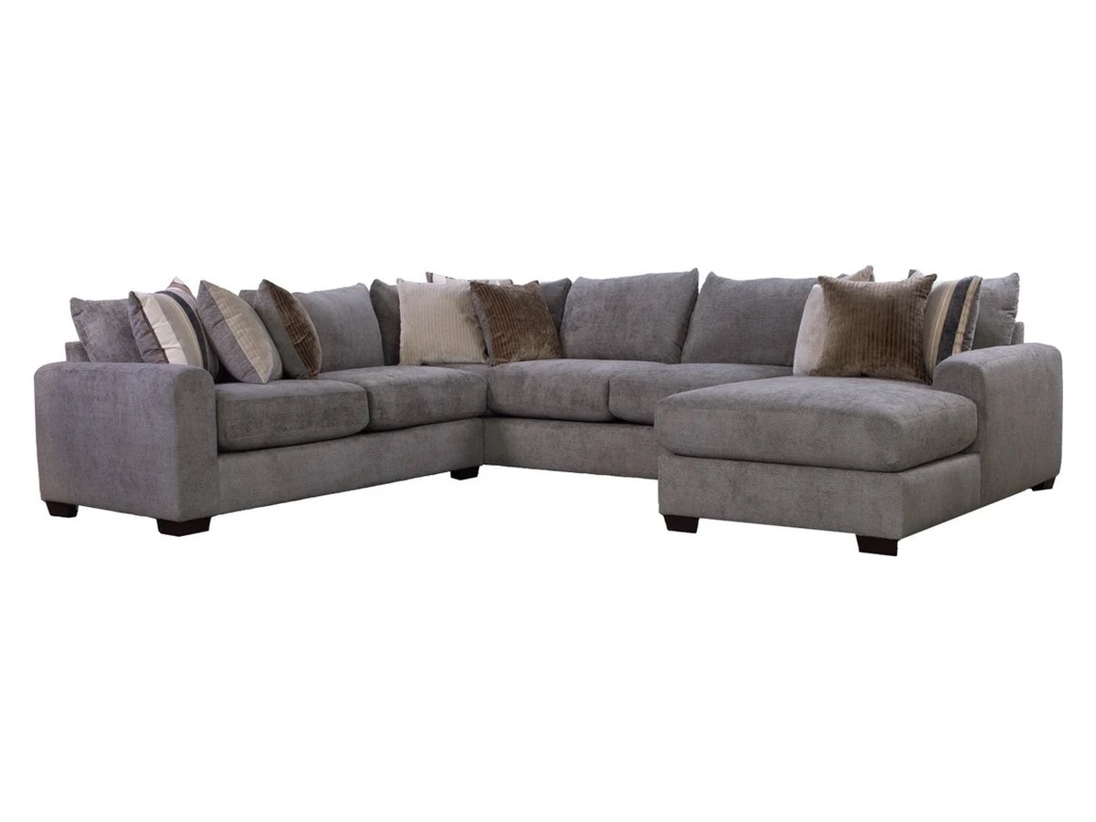 BeX Furniture outlet Dahlia Charcoal Sectional living Room Sofa for a Value